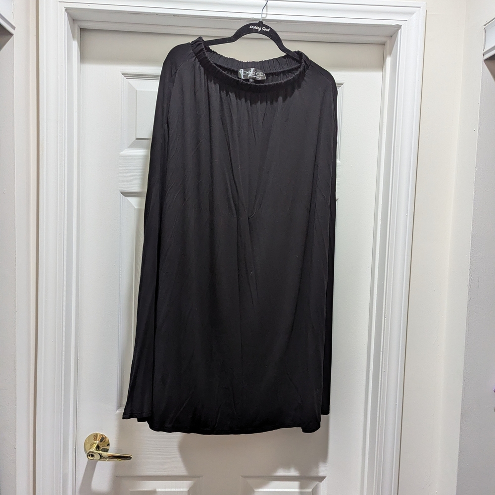 Foxblood Maxi Black Modal Skirt